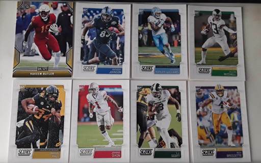 8 card Score Leaf wr rc's lot