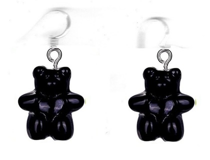 SP BLACK GUMMY BEAR EARRINGS (PLEASE READ DESCRIPTION