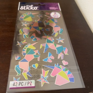 Sticko unicorn stickers / 2 sheets 