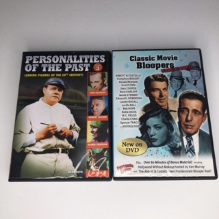 Lot of 2 DVD movies Classic Movie Bloopers & Personalities of the past