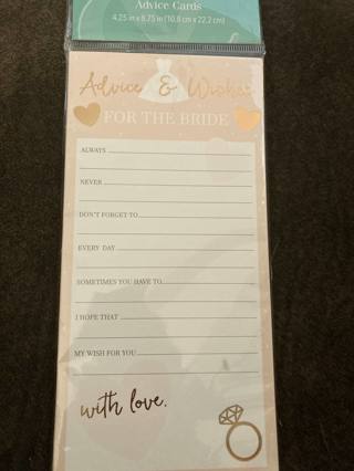 Advice for the Bride Cards (Pack of 16)