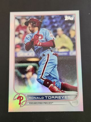 Philadelphia Phillies aronald Torreyes Refractor Baseball Card