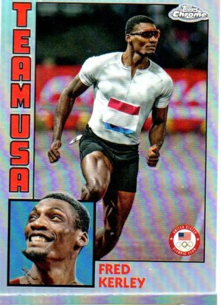 2024 Topps Olympics Chrome Fred Kerley Team USA