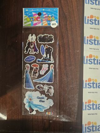 1 sheet frozen puffy stickers