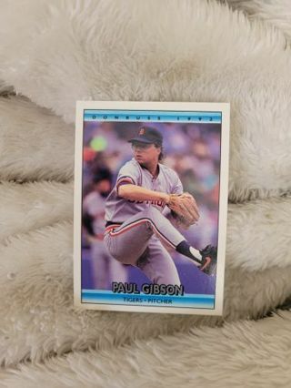 PAUL GIBSON TIGERS PITCHER WITH 2 MYSTERY CARDS