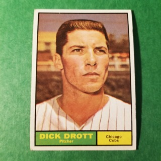 1961 - TOPPS EXMT - NRMT BASEBALL - CARD NO. 231 - DICK DROTT - CUBS