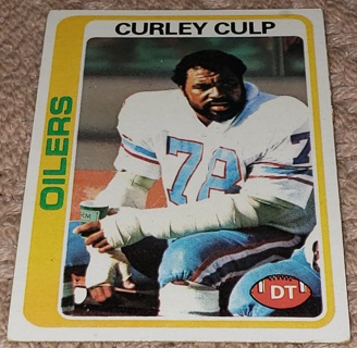 ♨️♨️ 1978 Topps Curley Culp Football card # 67 Houston Oilers  ♨️♨️ 