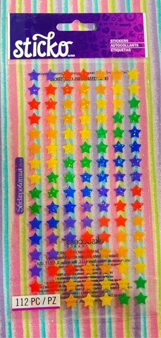 Sticko star sticker sheet