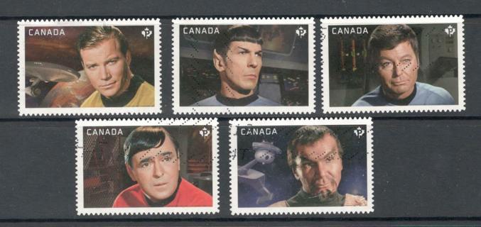 Canada Star Trek Stamps - Fine Used