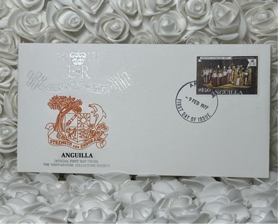 1977 Anguilla Postage -  - QUEEN ELIZABETH SILVER JUBILEE - FDC 