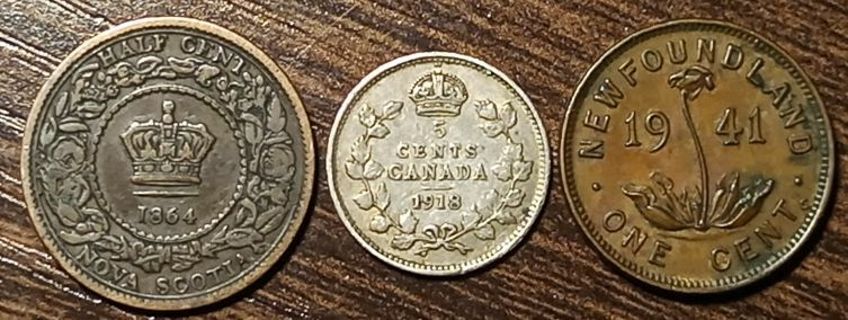 1800's & 1900's Canada Vintage Coins Full bold dates!