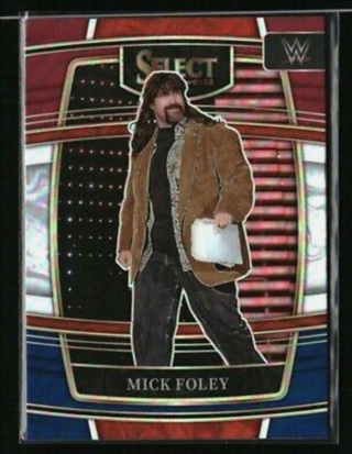 2023 WWE Select Chrome - Mick Foley Red Blue Parallel #24