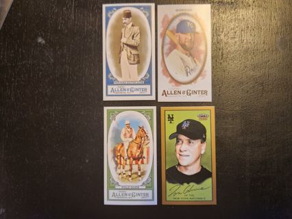 4 card lot minis, ginter, 205