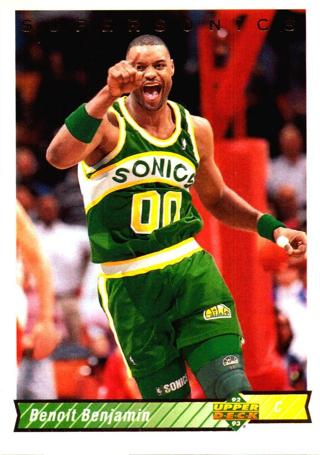 Tradingcard - 1992-93 Upper Deck #97 - Benoit Benjamin VAR - Seattle SuperSonics 