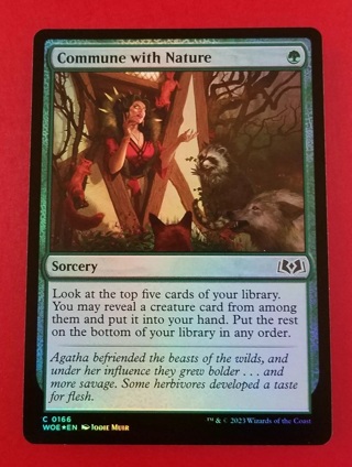 Commune with Nature | FOIL | Wilds of Eldraine | MTG Magic Cards