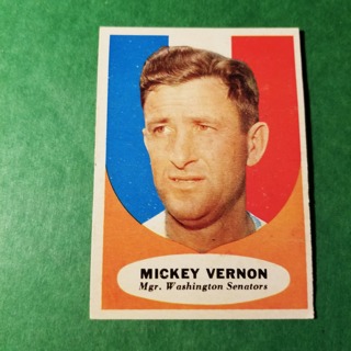 1961 - TOPPS BASEBALL CARD NO. 134 - MICKEY VERNON MGR. - SENATORS