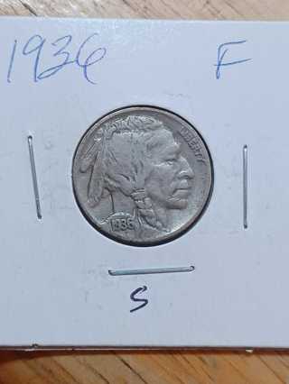 1936 Buffalo Nickel! 29.5