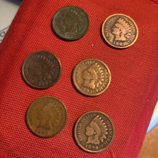 Choose 2 Indian Pennies 1800’S – 125+ Years Old