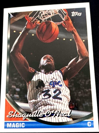 1993 Topps Shaquille O'Neal #181 Orlando Magic Basketball Card