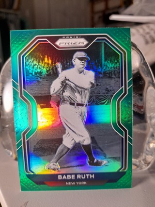 Babe Ruth Green Chrome Refractor #182:NY Yankees