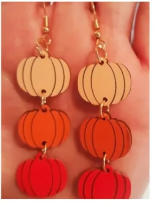 Pumpkin Drop Earrings