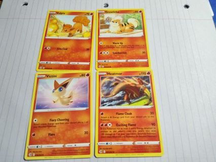 Pokemon Fusion Strike Fire Cards