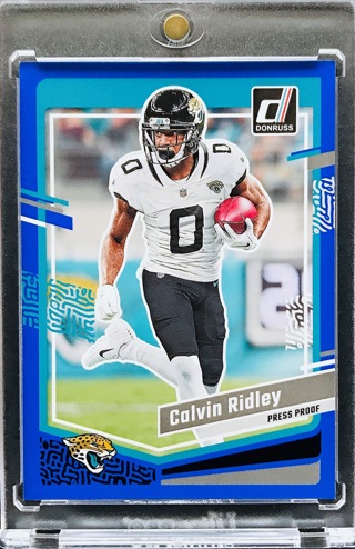 Calvin Ridley - 2023 Donruss Press Proof Blue #133 - Jacksonville Jaguars [AA104]