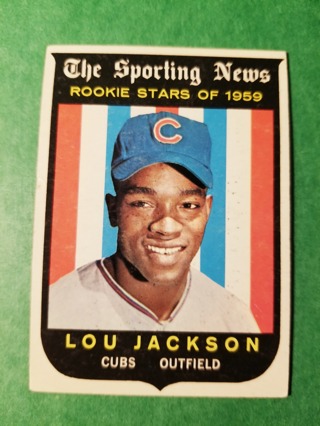 1959 - TOPPS EXMT - NRMT BASEBALL - CARD NO. 130 - LOU JACKSON ROOKIE  - CUBS