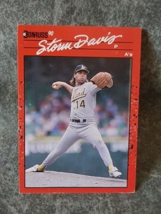 Baseball Trading Card Storm Davis