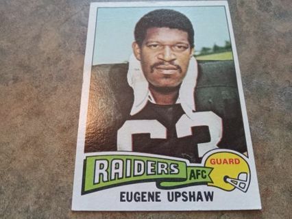 1975 TOPPS EUGENE UPSHAW OAKLAND RAIDERS FOOTBALL CARD# 190