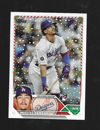 2023 TOPPS HOLIDAY MIGUEL VARGAS ROOKIE #172