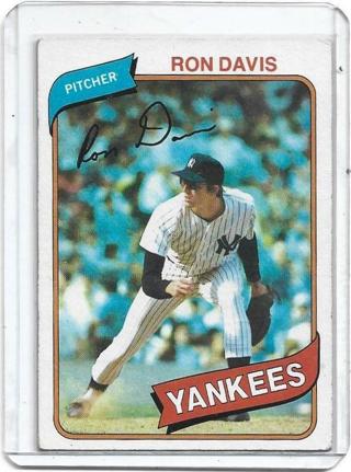 1980 TOPPS RON DAVIS CARD