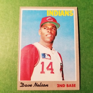 1970 - TOPPS BASEBALL CARD NO. 112 - DAVE NELSON - INDIANS