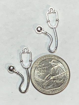 MEDICAL CHARMS~#12~SILVER~SET OF 2 CHARMS~SET 3~FREE SHIPPING!