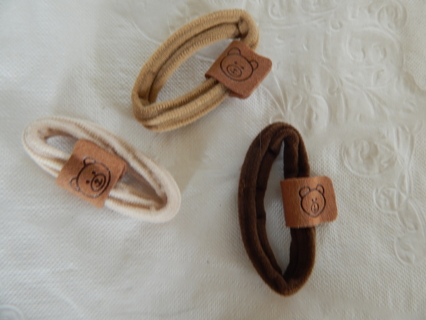 New~~ 3 elastic hair ties