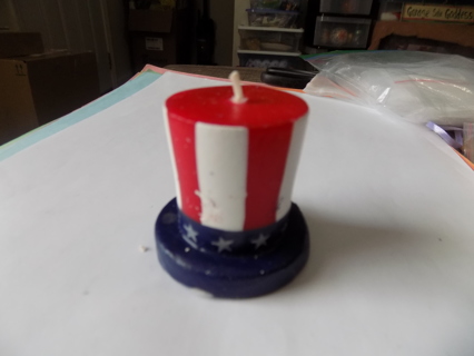 Patriotic Uncle Sam's hat candle # 1 new never lit