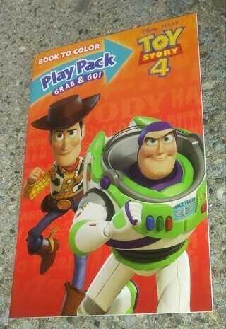 DISNEY TOY STORY SMALL COLORING BOOK WITH STICKERS USE YOUR OWN CRAYONS 