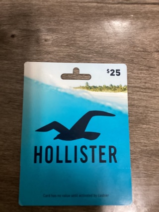 Hollister  Gift Card, $25