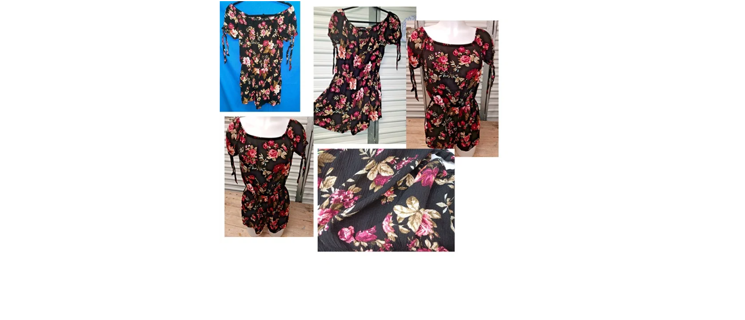 BEAUTIFUL Jumper Romper Shorts Ladies M By Ambiance Floral Like New