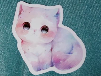 Cat Cool new 1⃣ small vinyl laptop sticker no refunds regular mail very nice quality