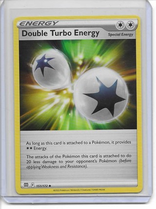 Pokemon Sword & Sheild Brilliant Stars Set Double Turbo Energy Card