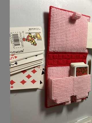 Card Holder with Pen and Scratchpad