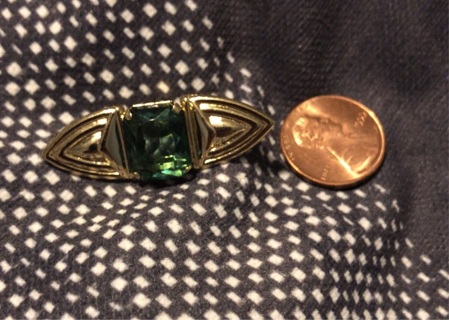 Vintage Green Middle Brooch