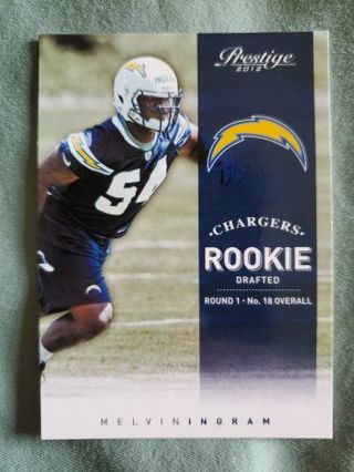 2012 Panini Prestige Rookie Melvin Ingram III