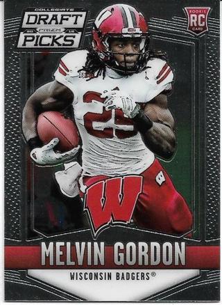 2015 PRIZM COLLEGIATE DRAFT PICKS MELVIN GORDON ROOKIE CARD