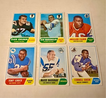 1968 Topps Football Card Lot!!