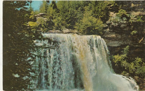 Vintage Unused Postcard: f: Blackwater Falls State Park. WV
