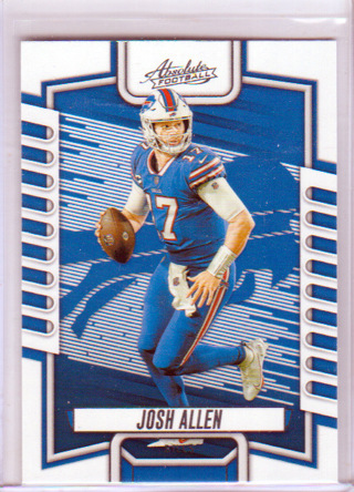 QB - Josh Allen, 2023 Panini Absolute Card #16, Buffalo Bills, (EL2)