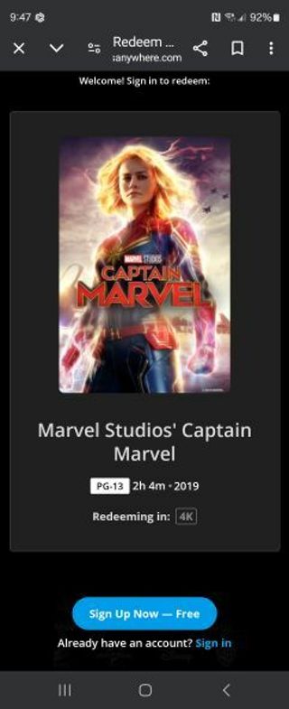 Captain marvel digital 4k