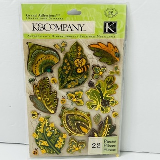 NIP Green Dimensional Stickers 